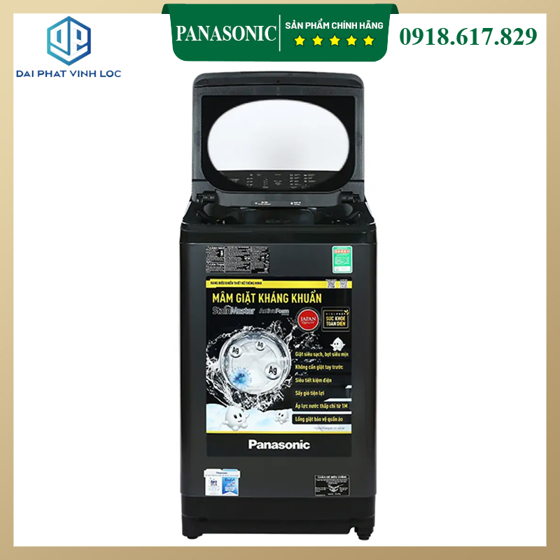 Máy Giặt Panasonic 10 Kg NA-F100A9BRV - Đánh tan vết bẩn, loại bỏ mùi hôi R2