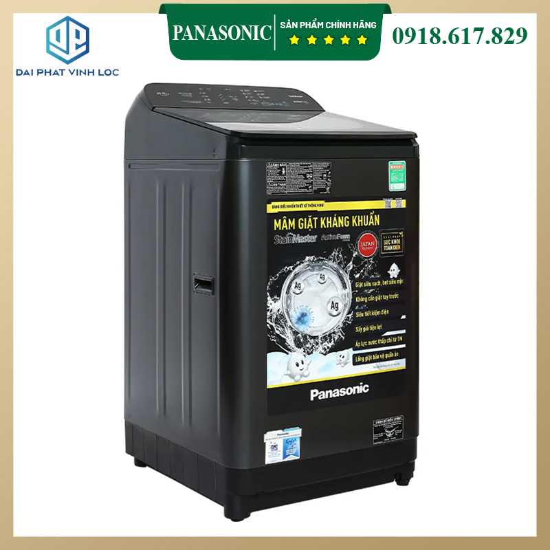 Máy Giặt Panasonic 10 Kg NA-F100A9BRV - Đánh tan vết bẩn, loại bỏ mùi hôi R2