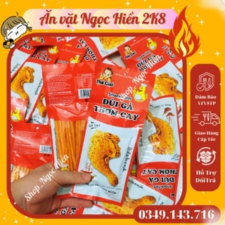 Snack hình đùi gà thơm cay, đồ ăn vặt cổng trường