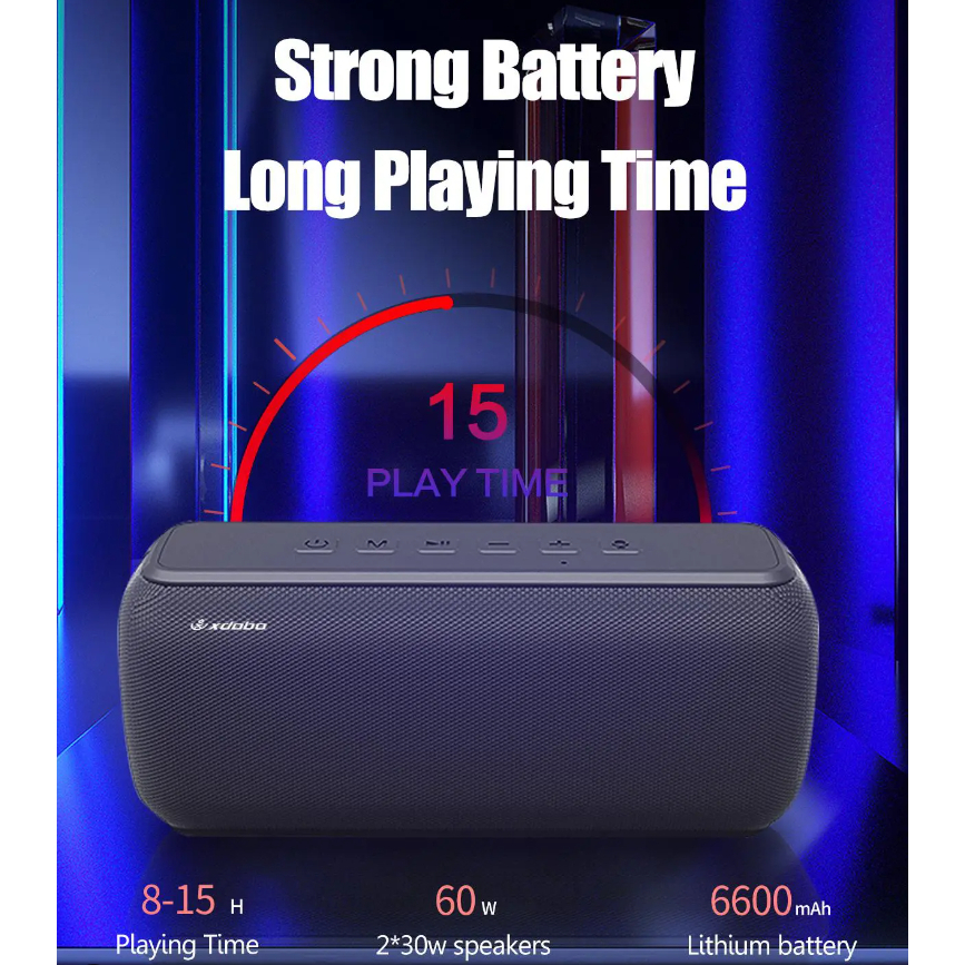 Loa Bluetooth 5.0 Xdobo X8 II Công Suất 60W Âm Thanh Vòm 360 Độ Bass Siêu Trầm