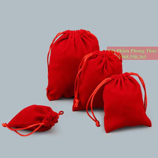 Túi dây rút vải nhung