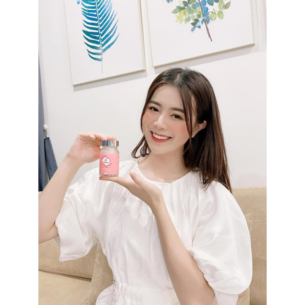 Viên uống tỏa hương Hebora Premium Sakura Damask Rose  Nhật Bản