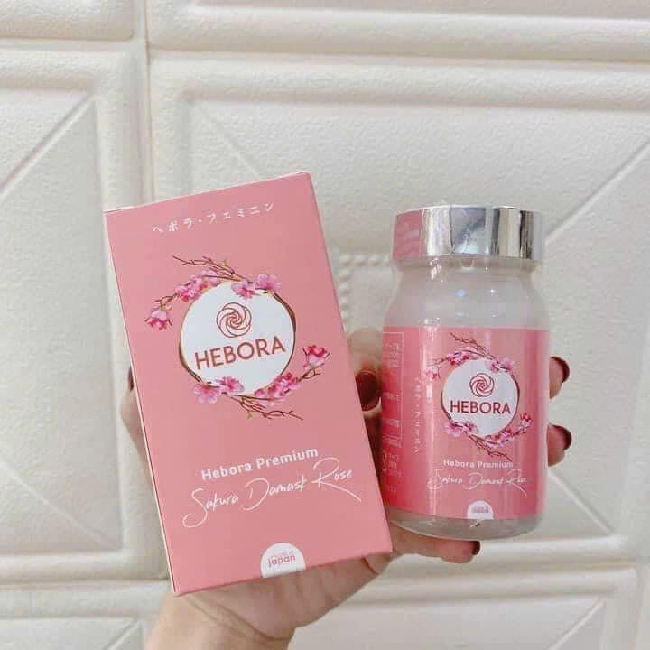 Viên uống tỏa hương Hebora Premium Sakura Damask Rose  Nhật Bản