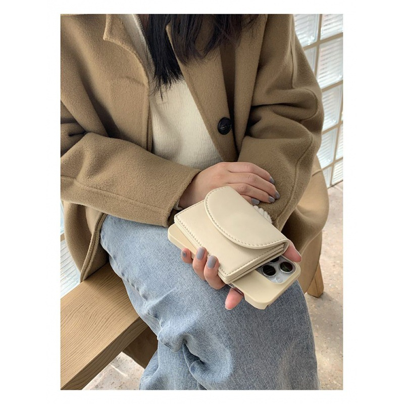 Ví Da PU Dạng Gập Trơn Thời Trang Hàn Quốc Cho Nữ BZ002