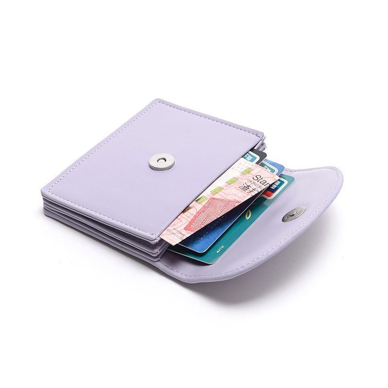 Ví Da PU Dạng Gập Trơn Thời Trang Hàn Quốc Cho Nữ BZ002