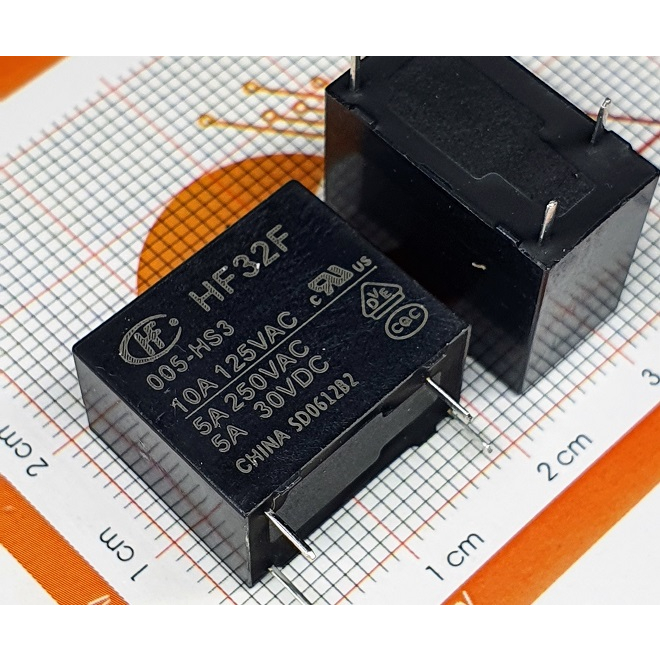 Relay Rơ le 5A 5V (4 chân) JZC/HF32F-005-HS3