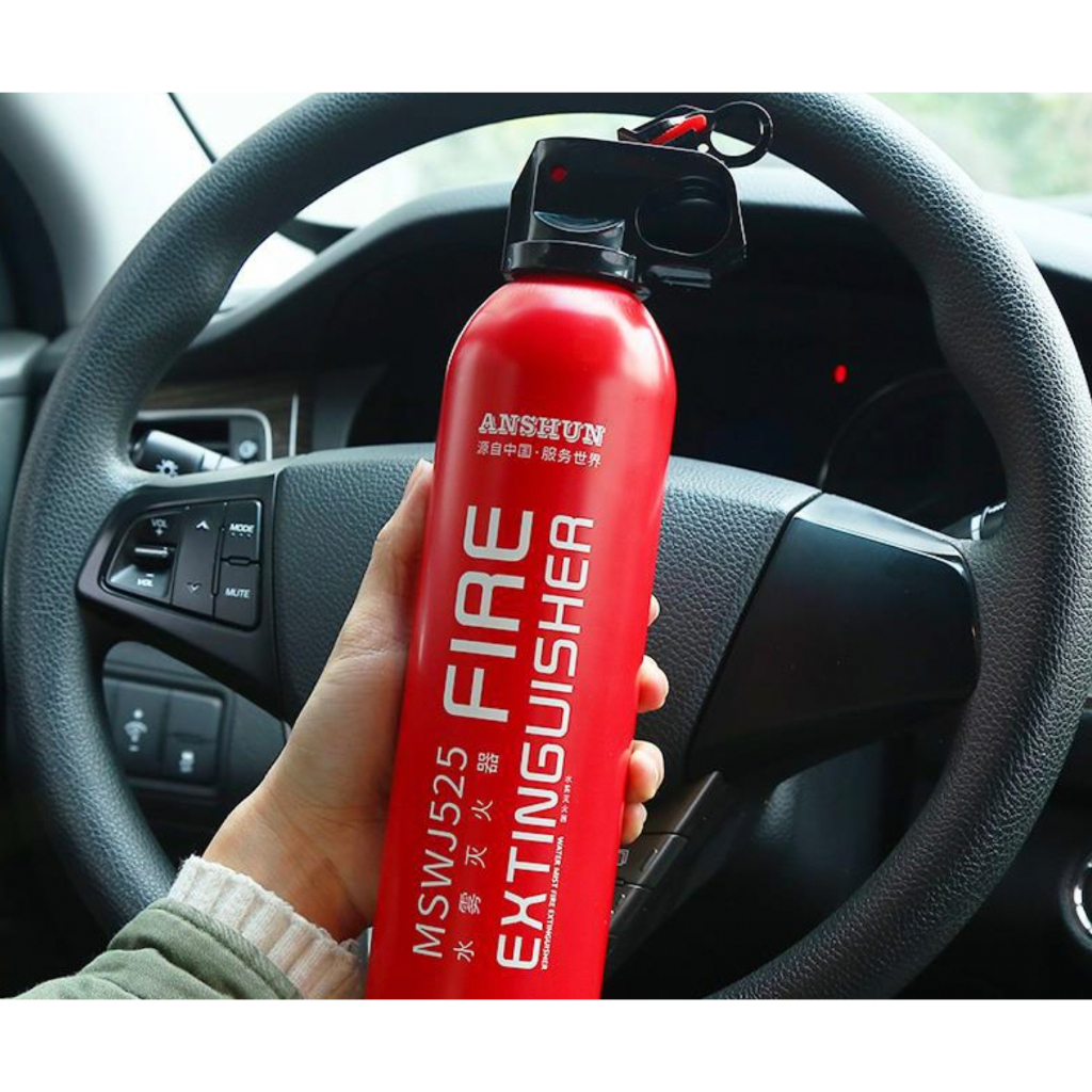 Bình Cứu Hỏa  Mini Màu Đỏ Cho Xe Ô Tô - Bình chữa cháy Ô Tô MINI Dùng Cho Xe Hơi - Chung Cư - Hộ Gia Đình