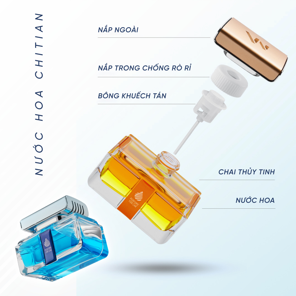 Nước Hoa Chitian cho Xe Hơi Perfume Mùi Hương Dịu Nhẹ, An Toàn Cho Mọi Lứa Tuổi