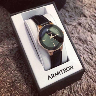 Đồng hồ nữ Armitron dây da màu đen