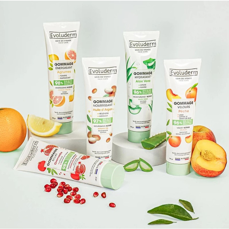 Tẩy Tế Bào Chết Chiết Xuất Từ Thiên Nhiên Evoluderm Gommage Scrub 150g