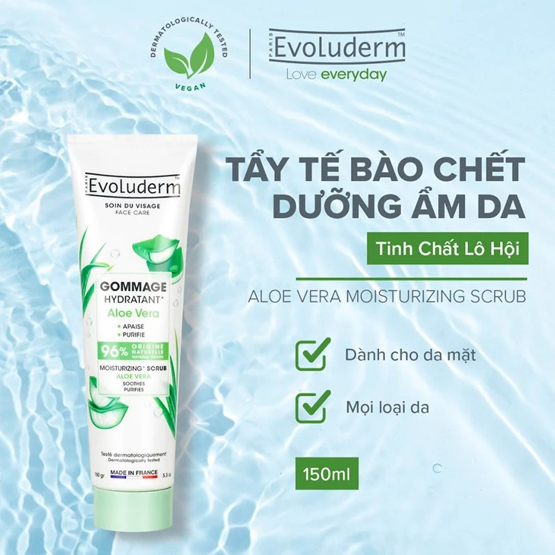 Tẩy Tế Bào Chết Chiết Xuất Từ Thiên Nhiên Evoluderm Gommage Scrub 150g