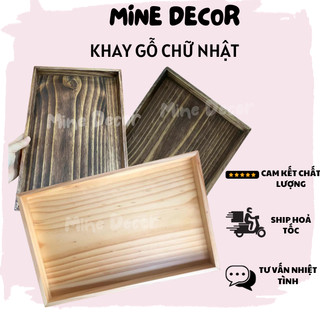 Khay gỗ chữ nhật