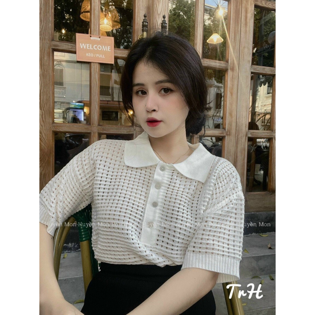 Áo len polo cộc tay - 247store.vn - Aolenlo002_P6K6