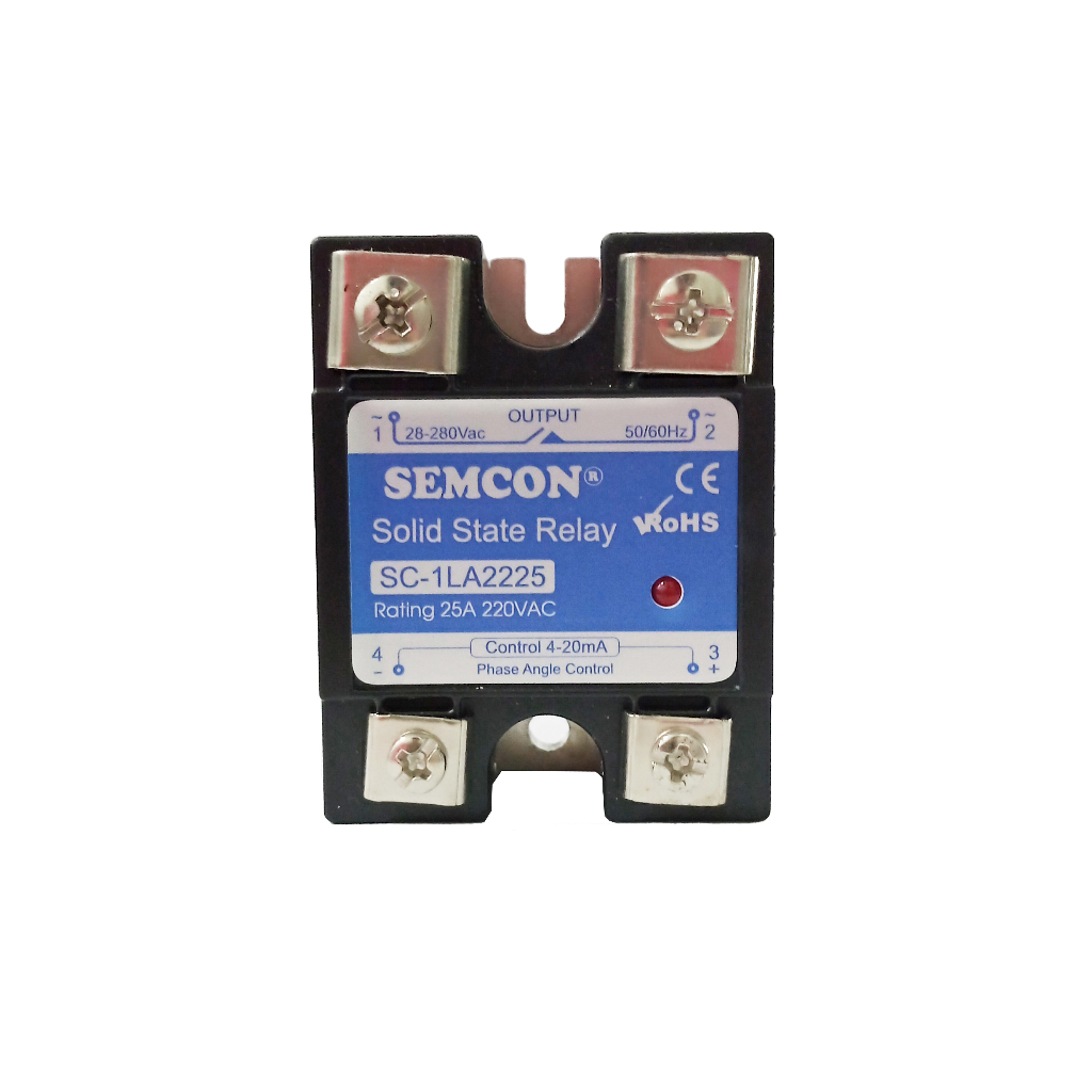 Rơ-le bán dẫn ngõ vào tuyến tính 4-20mA, SSR 1 pha input:4-20mA dòng 25A, 40A, 60A, 80A, 100A, 120A | Relay Bán Dẫn