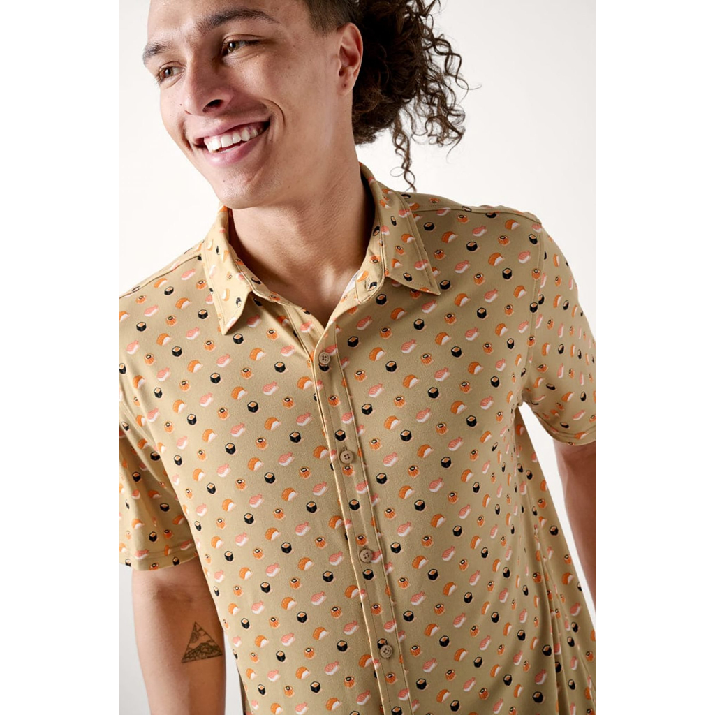 Áo sơ mi nam ngắn tay regular fit xuất Mỹ