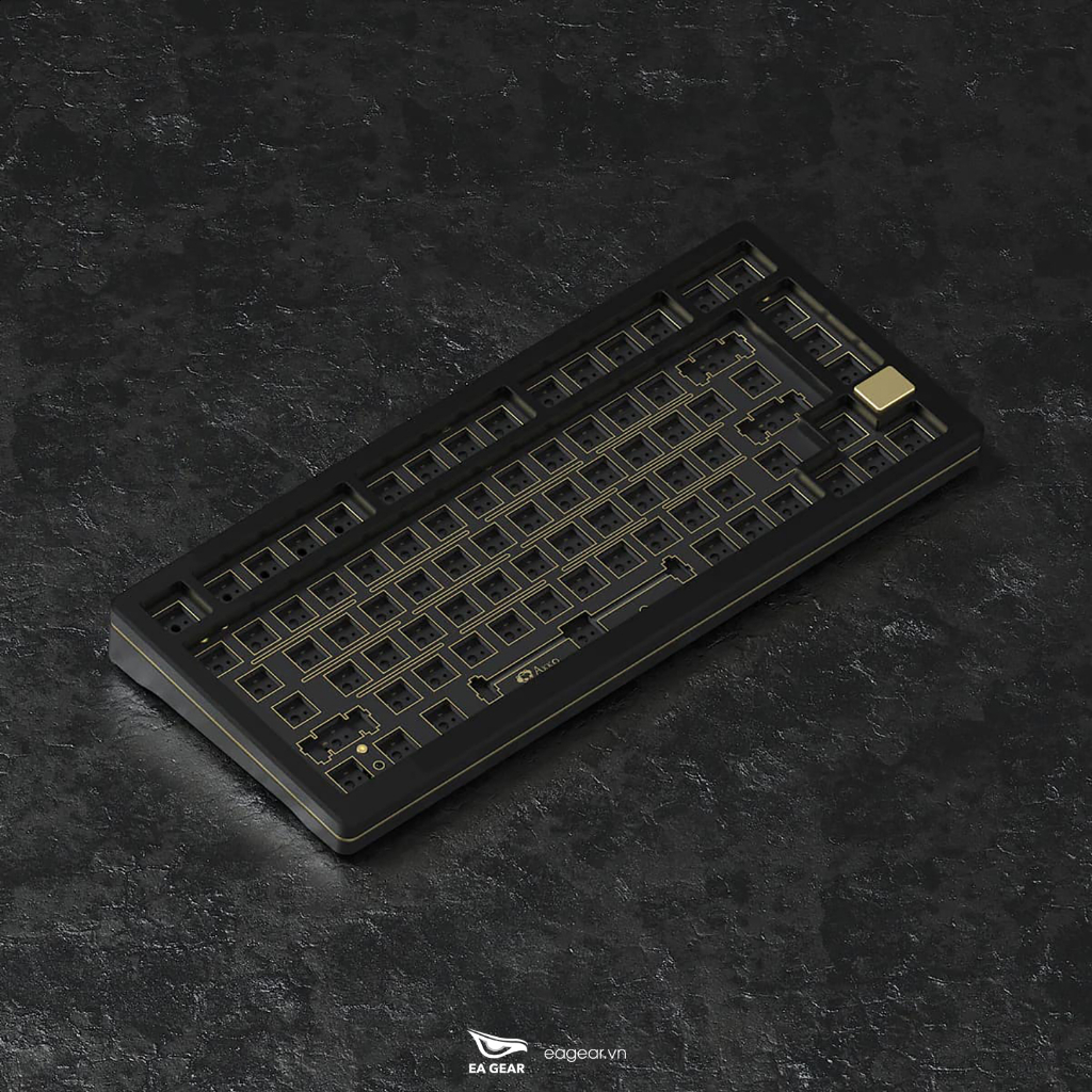 Kit Bàn Phím Cơ Custom Akko SPR 75 Black Nhôm CNC Cao Cấp - EA Gear