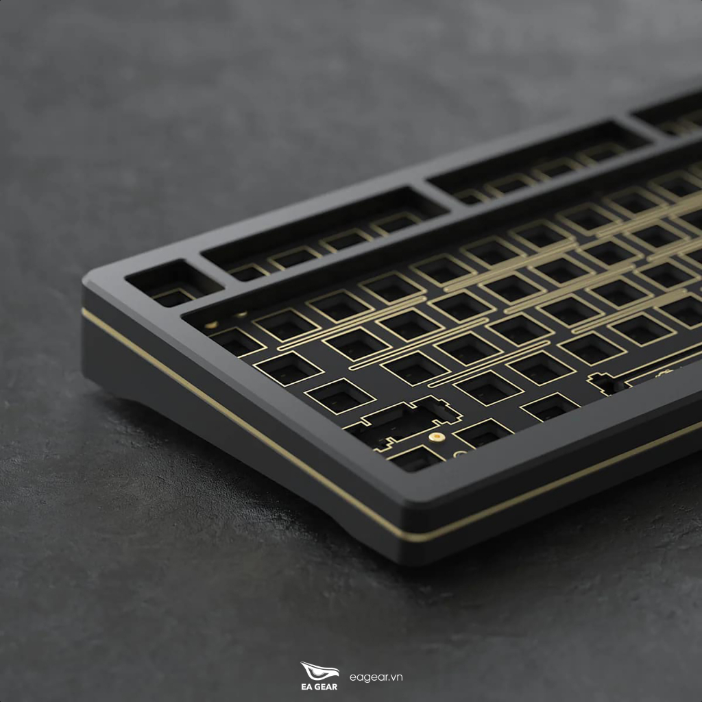 Kit Bàn Phím Cơ Custom Akko SPR 75 Black Nhôm CNC Cao Cấp - EA Gear