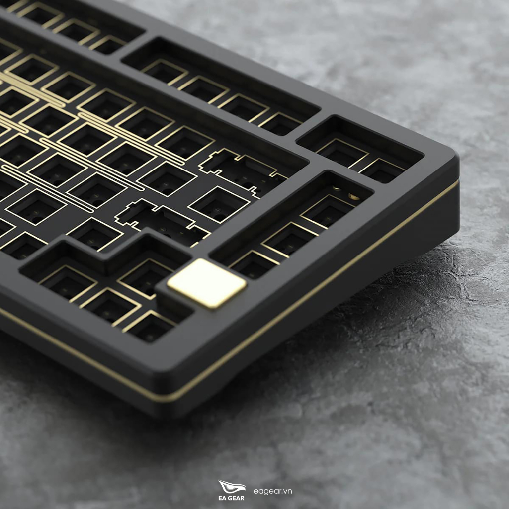 Kit Bàn Phím Cơ Custom Akko SPR 75 Black Nhôm CNC Cao Cấp - EA Gear