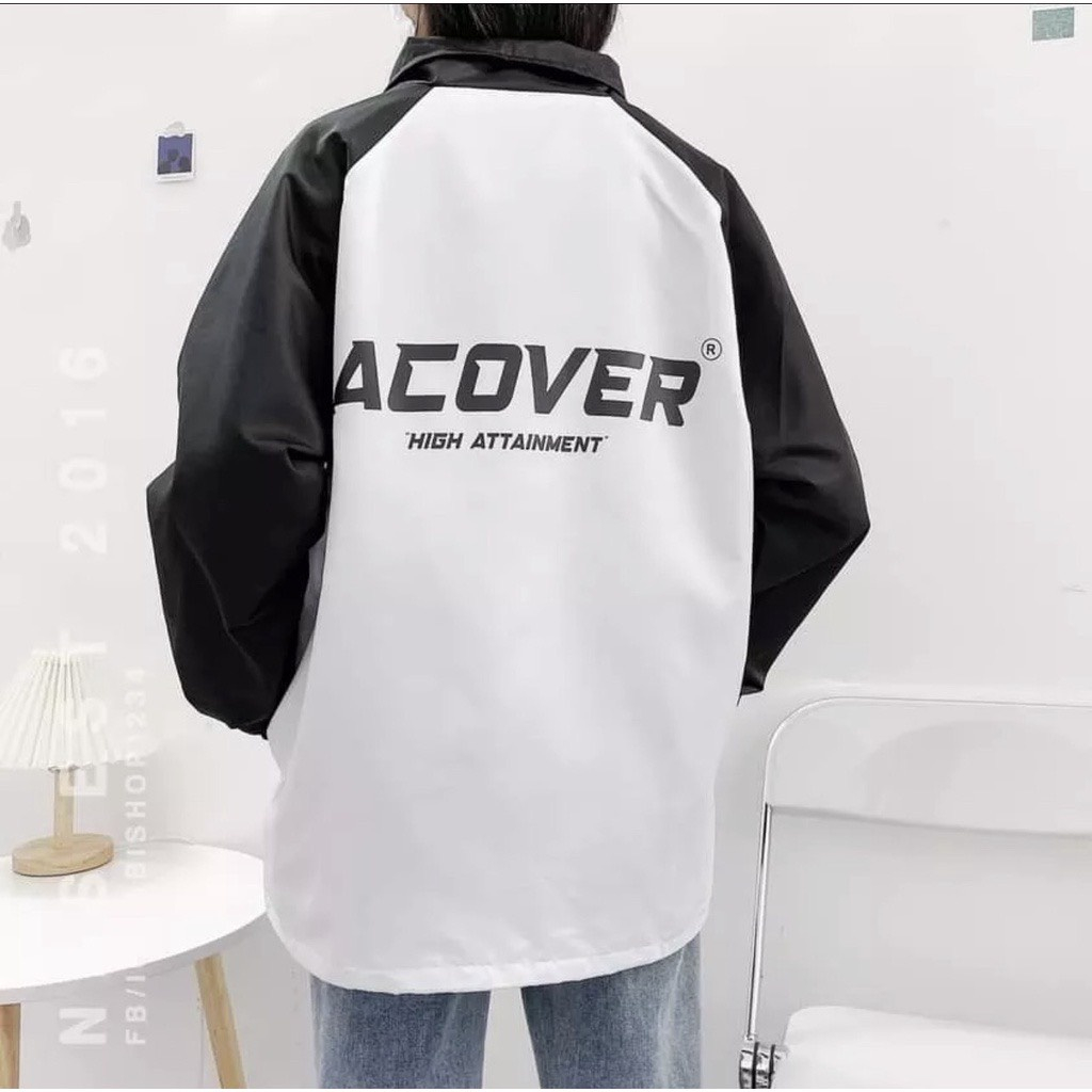 Áo Khoác , Áo Gió Unisex Nam Nữ In Chữ Acover Mẫu Mới Cực Chất