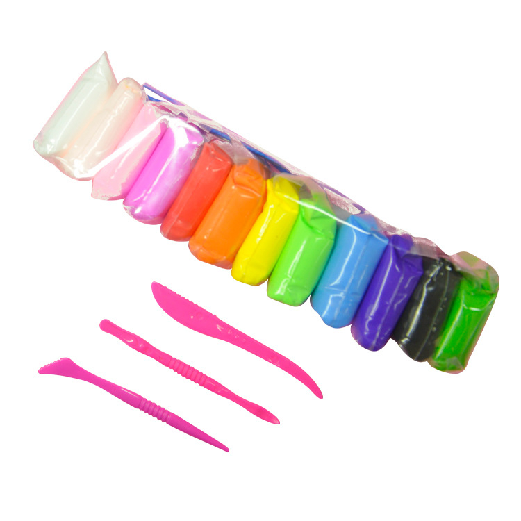 Đất nặn an toàn cho bé không mùi, không dính da tay tạo hình tự khô chuẩn - Movava