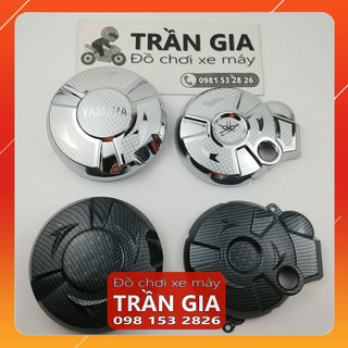 Bộ ốp bảo vệ lốc máy xe Exciter 150 che lốc nồi xe Ex150 Ex 150 xi inox carbon - phụ kiện trang trí