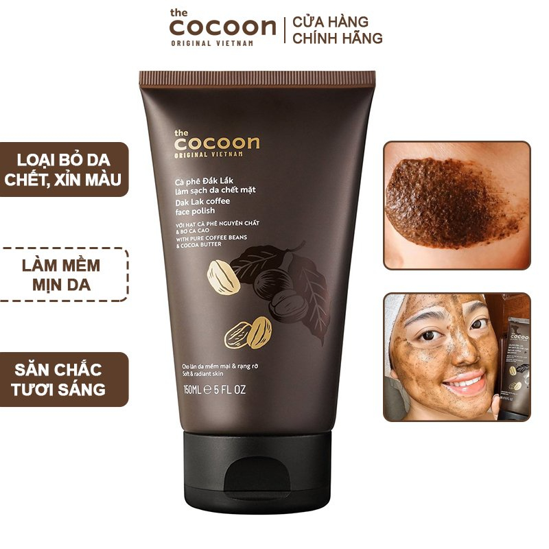 Tẩy da chết mặt cà phê Đắk Lắk Cocoon cho làn da mềm mại & rạng rỡ fullsize (store)