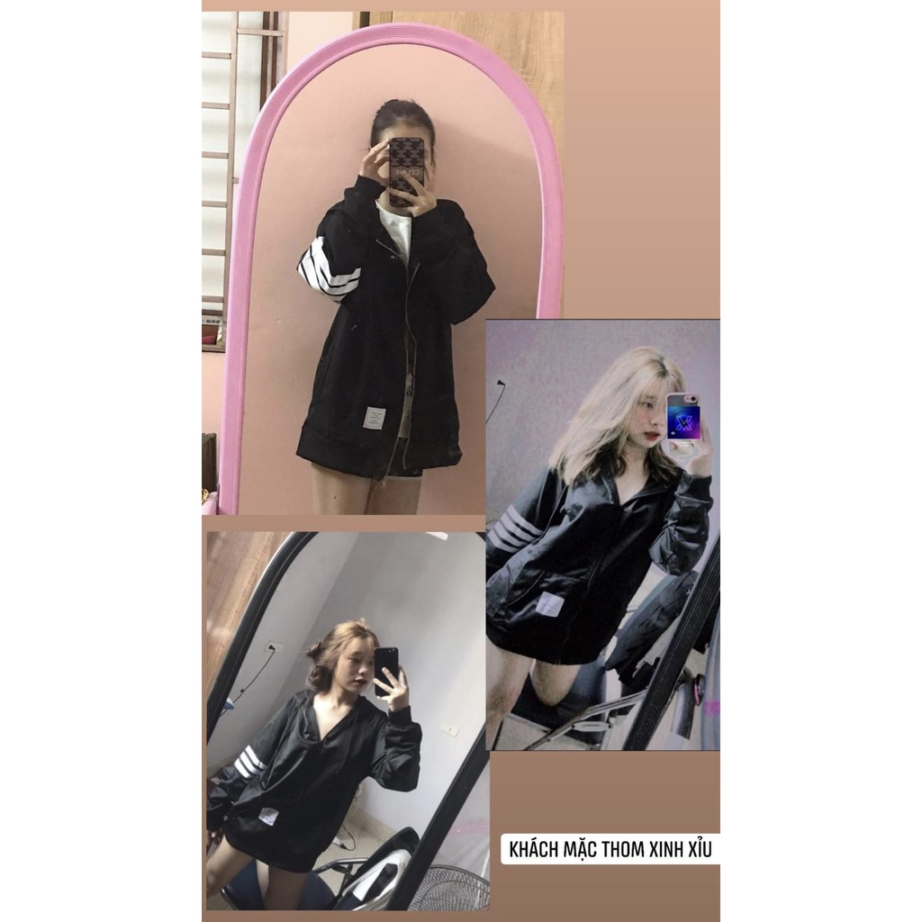 ÁO KHOÁC NỈ THOM SIÊU HOT HIT_ÁO KHOÁC THOME SỌC TAY - Hottrend 2023