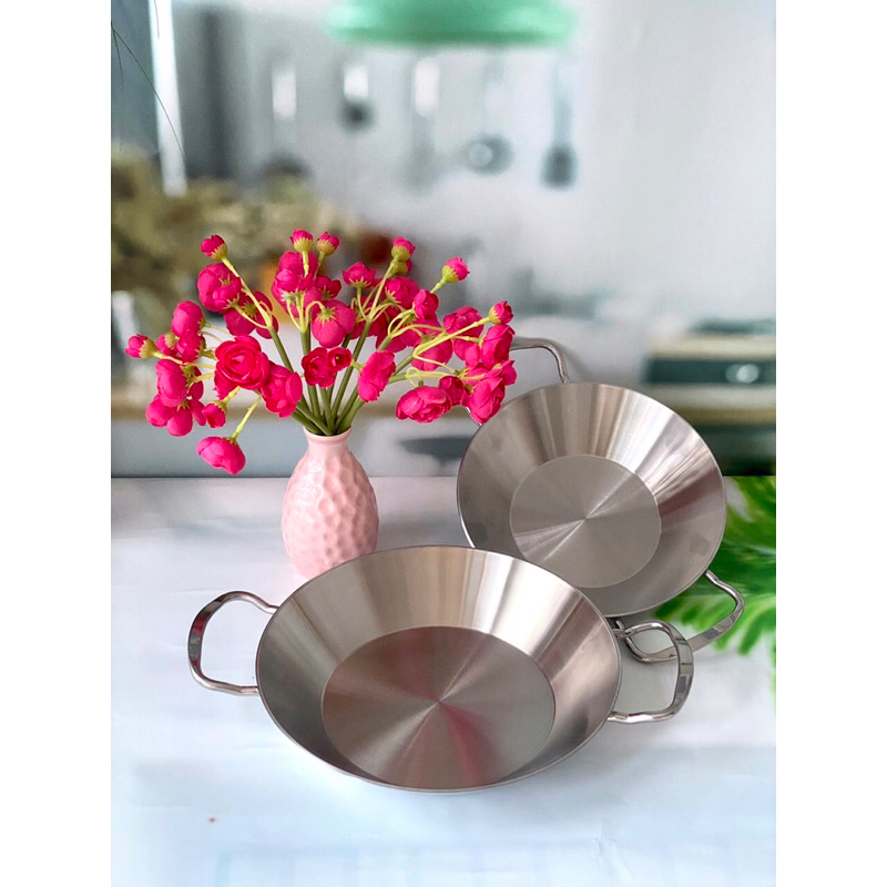 Chảo inox liên khối Chockmen 2 quai inox 18/10