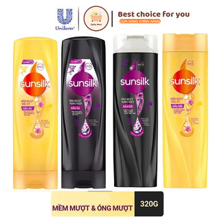 Dầu gội, dầu xả Sunsilk mềm mượt, óng ả 320g các loại