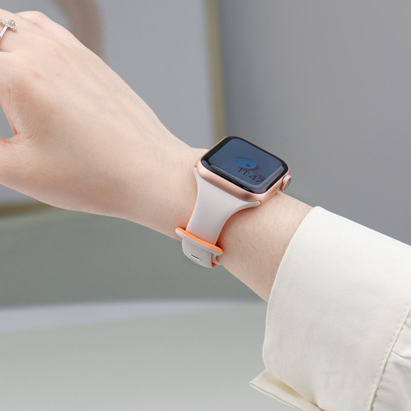 Dây đeo nử khóa bướm siêu mịn dùng được cho Apple Watch 9 8 7 6 5 se 40/41/44/45/49mm