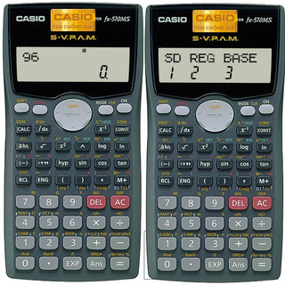 Máy tính học sinh cầm tay Casio Fx-570MS, Máy tính Casio cầm tay màn hình độ phân giải cao