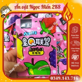 Gói thạch trái cây hình quả vị dâu 28g