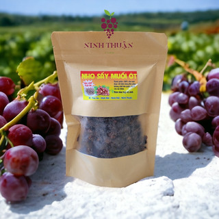 Nho sấy muối ớt ninh thuận túi zip 200gram