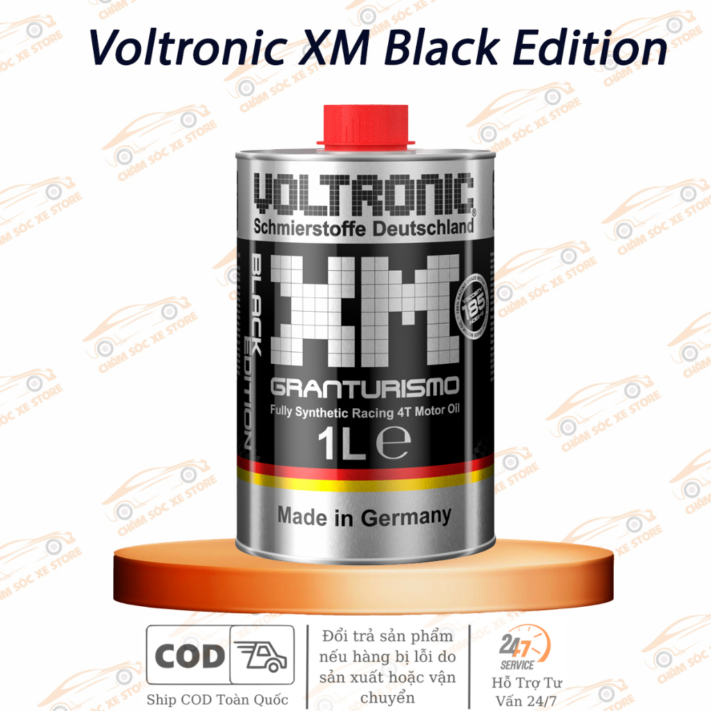 Nhớt nhập khẩu Voltronic XM Granturismo Black Edition dành cho xe số, côn tay