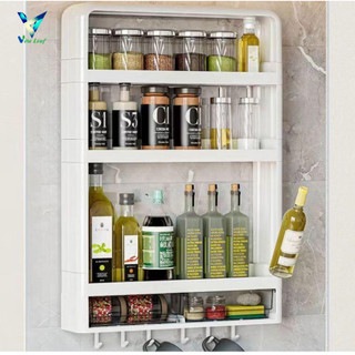 Kệ nhà tắm treo tường - kệ để đồ đa năng nhiều ngăn sử dụng trong nhà bếp và nhà tắm đa năng Vita Leaf
