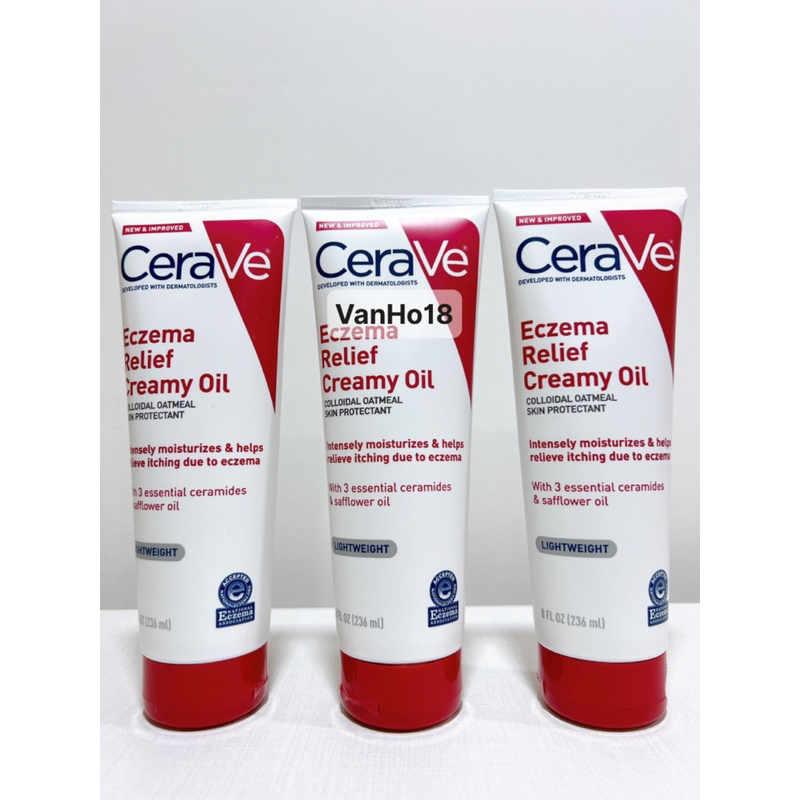 Kem dưỡng da chàm CeraVe Eczema Relief Creamy Oil 236ml