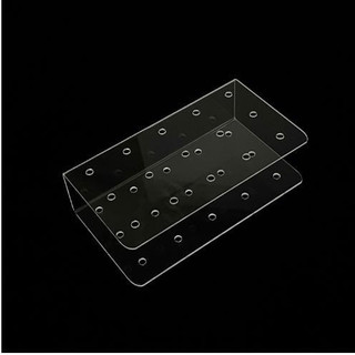 Kệ mica chữ U để ghim cọ sơn trong suốt 16x9x4,8cm PK189