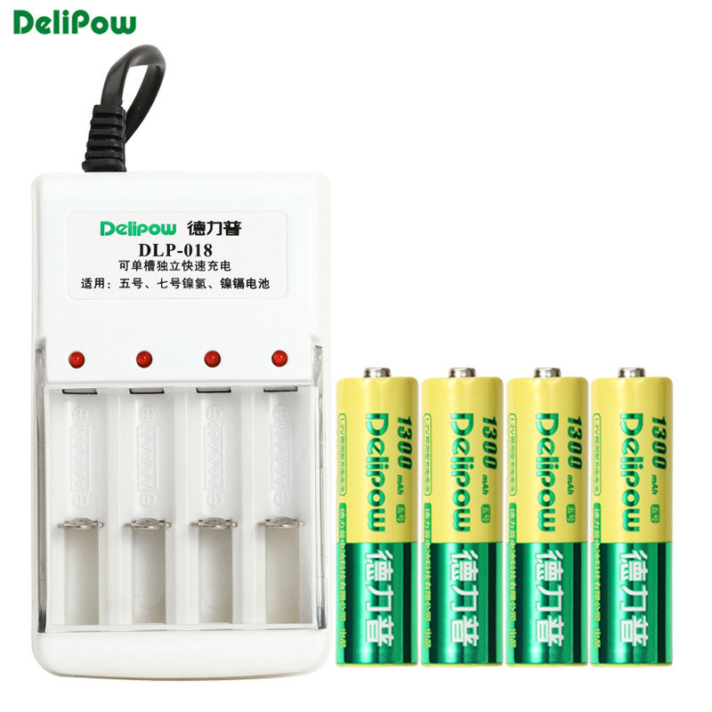 Bộ sạc pin thông minh DeliPow 018/805/405 cao cấp sạc pin AA/AAA