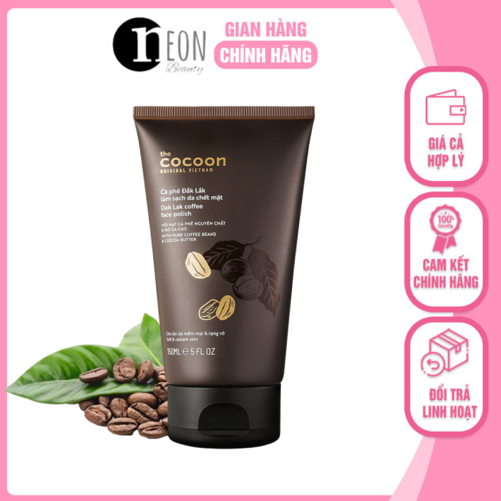 Tẩy da chết mặt cà phê Đắk Lắk Cocoon 150ml Dak Lak coffee face polish (skincare) | BigBuy360 - bigbuy360.vn