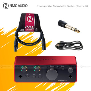 Sound card thu âm Focusrite Scarlett Solo Gen 4 - mới 2024 nhiều nâng cấp
