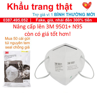 Khẩu trang 3M 9001 N90 KN90 P1 FFP1 đeo tai chống ô nhiễm lọc 90% bụi mịn PM2.5 phòng dịch bảo hộ lao động REAL XỊN THẬT