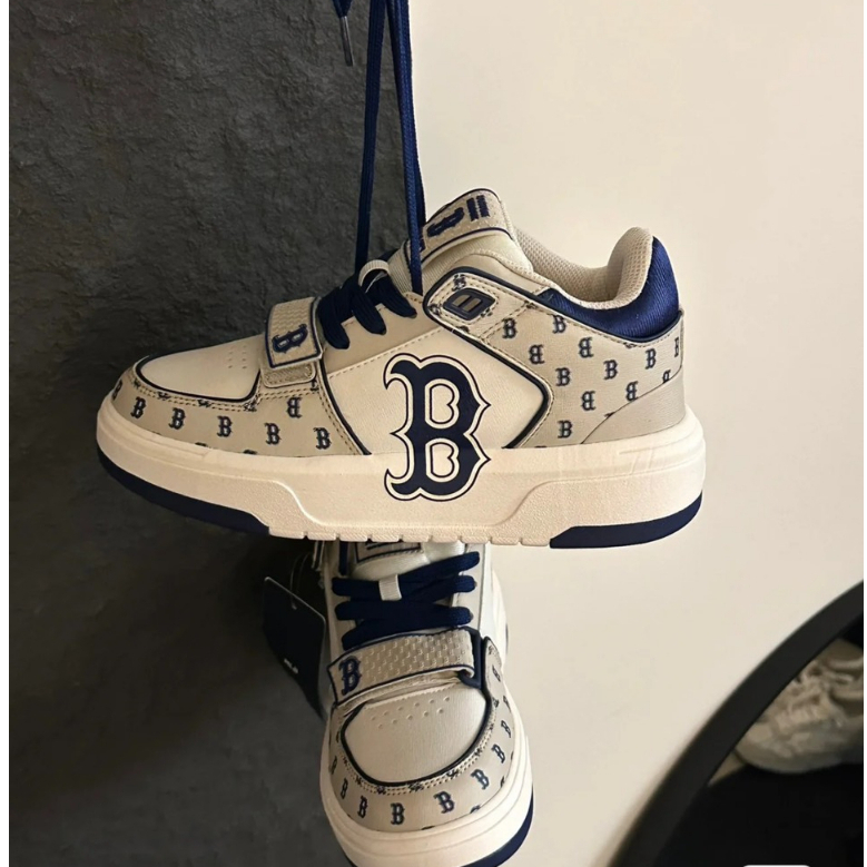 Giày MLB_Chunky Quai Dán Giày Sneaker MLB_Linner Màu Xanh Nam Nữ Bản Cao Cấp Full Phụ Kiện