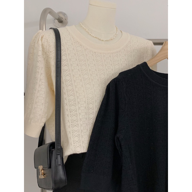 KAYY. Áo len mỏng hoạ tiết _ A1023