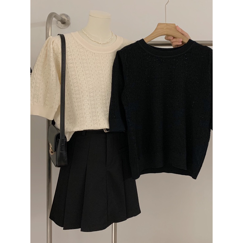 KAYY. Áo len mỏng hoạ tiết _ A1023