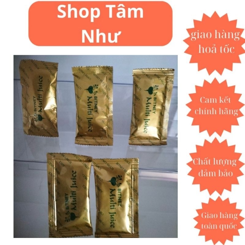 Combo 5  gói lẻ Trà Multi Juice Của Malaysia Cân Bằng Chức Năng Sinh Lý Nam Nữ