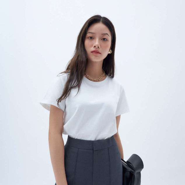 Áo Thun Nữ MONO TALK The Basic T-Shirt form basic tay ngắn nhiều màu T60001FT