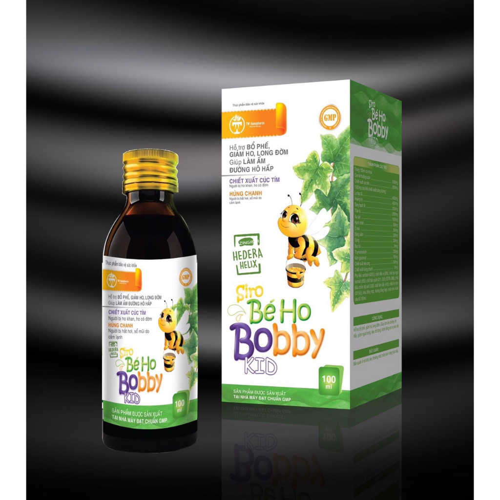 Siro ho cho bé HAPRO BOBBY TW Hanopharco bổ phê, giảm ho, giảm đau rát họng .