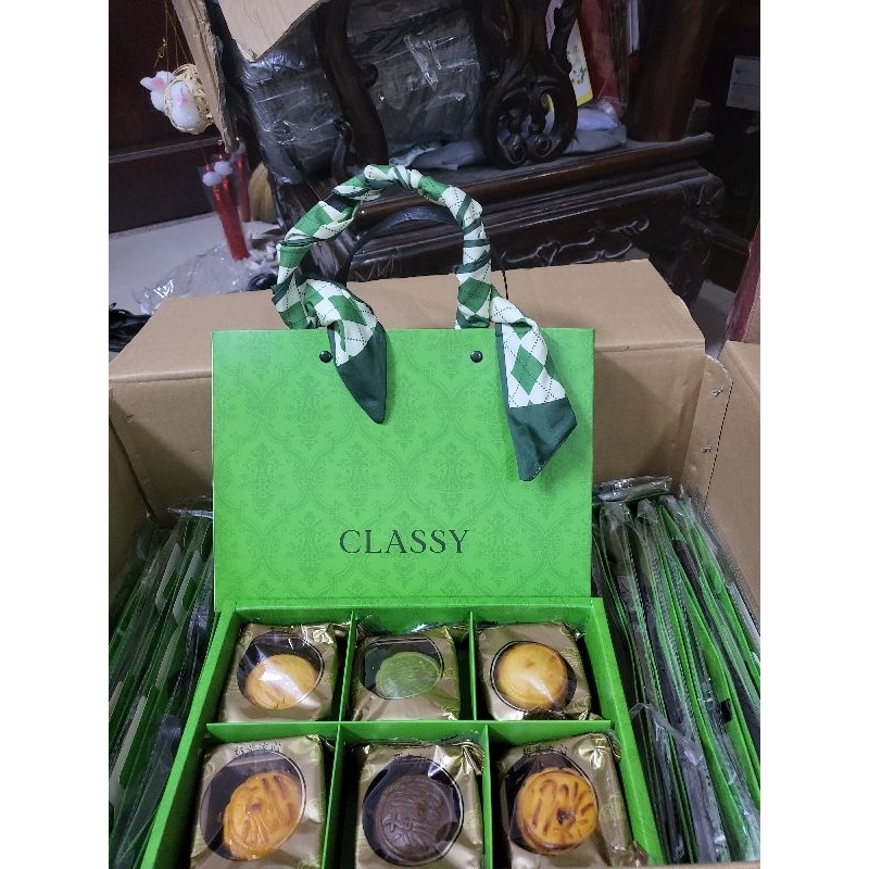 Hộp đựng 6 bánh 50-75g