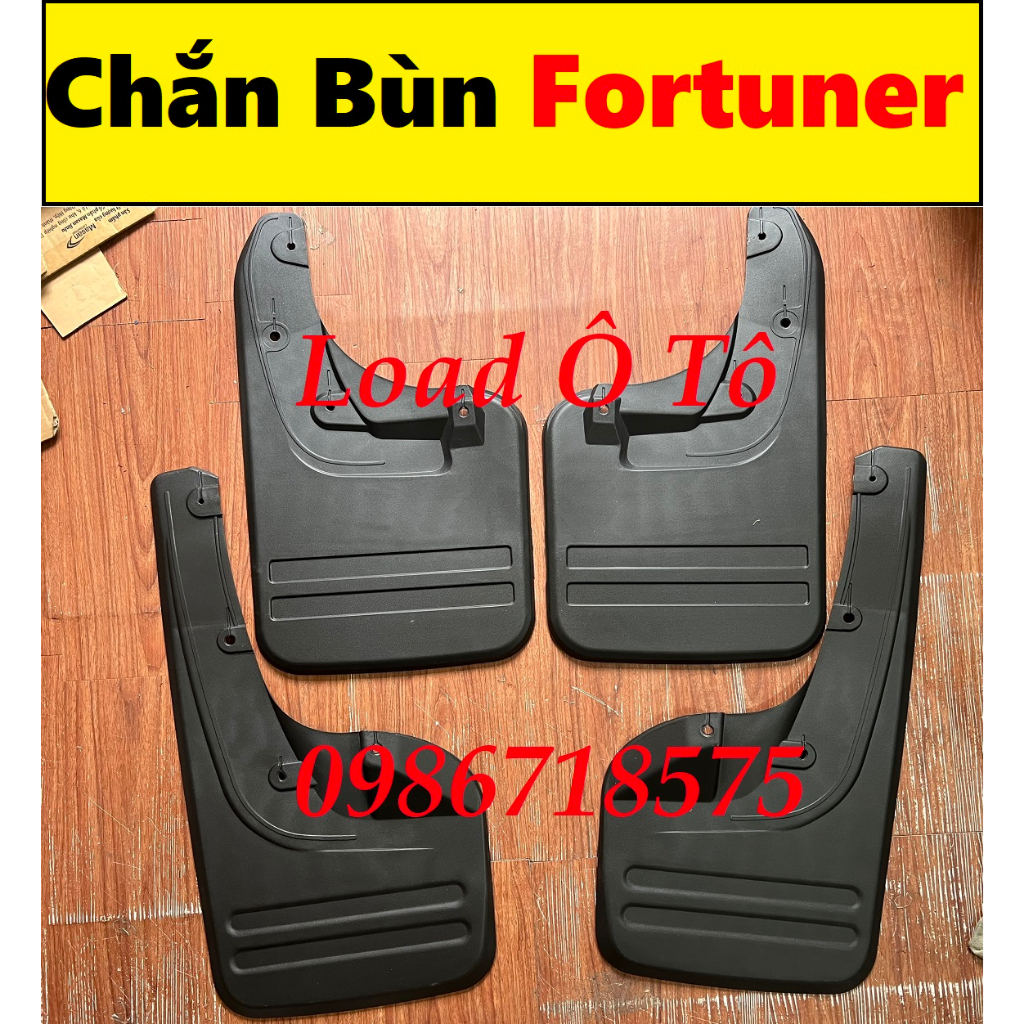 Bộ 04 Chắn Bùn Bánh Trước Xe Toyota Fortuner 2006 Đến 2015 Cùng Form Xe, Bộ 04 Chắn Bùn