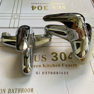Vòi lavabo nóng lạnh rửa mặt,vòi chậu rửa mặt 2 chân- củ sen tắm nóng lạnh
